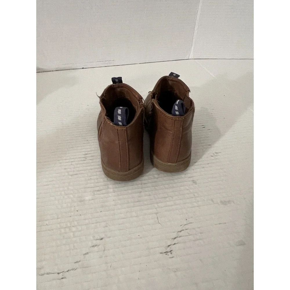 Cat & Jack Shoes Girl's Size 10‎ Chelsea Zip Up Boots Brown